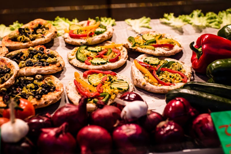 BBQ chicken pizza with caramelized onions and smoky sauce