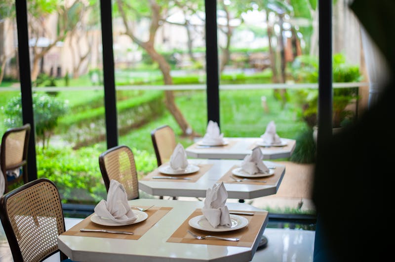 Seasons Pizza cozy main dining room with warm lighting